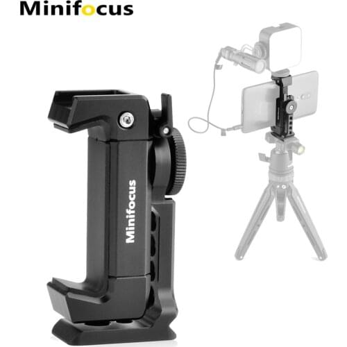 Cold Shoe Phone Tripod Mount Holder Vertical Shooting Arca Style Clamp for iPhone 11 Pro Max X Android Smartphone Video Vlog Kit