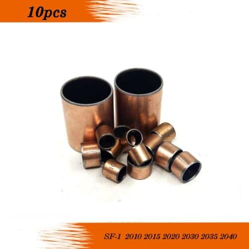 Free shipping 10Pcs SF1 SF-1 2010 2015 2020 2030 2035 2040 Self Lubricating Composite Bearing Bushing Sleeve 23 mm