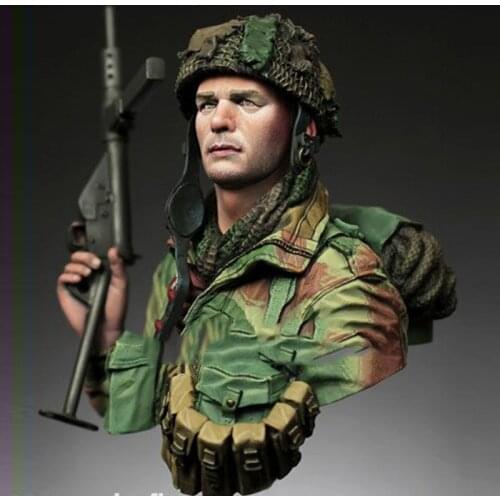 1/10 Military British Soldier Figure Resin Bust Character Model X310