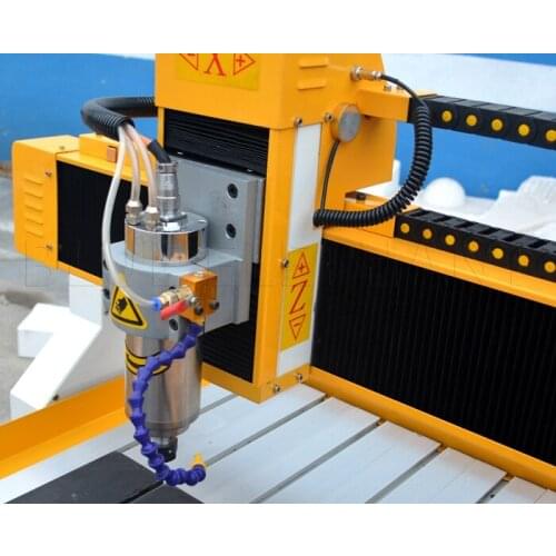 1500w Water Cooled CNC Milling machine 6090 4 Axis CNC Router, 1.5kw Metal Engraver For 3D Work
