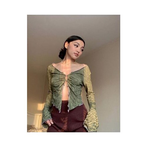 2021 Hollow Lace Long Sleeve Retro European and American Tops T-shirt Ladies