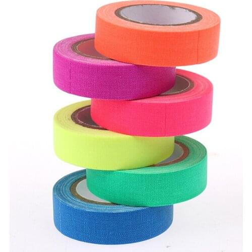 6Rolls UV Reactive Tape Blacklight Fluorescent Tape Glow in The Dark Neon Gaffer Luminous Tape Safety Warning for Home Decor