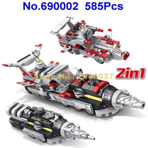 585pcs ultraman fit zoffy star taro drilling war chariot anime 2 building blocks Toy
