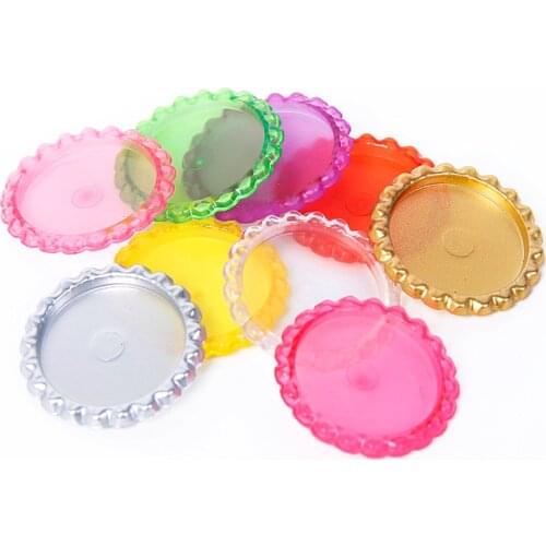 David accessories Glitter 3d Resin Christmas Acrylic Pedestal Cameo Caps Diy holiday Decoration Crafts Accessories,5Yc2075