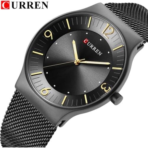 CURREN 8304 Top Brand Luxury Day Date Luminous Hours Clock Male Silver Stainless Steel Casual Quartz Watch Men Sports Wristwatch