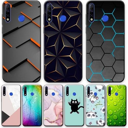 For Tecno Spark 4 Case TPU Phone Case For Tecno Spark 4 Soft Silicone Back Cover For Tecno Spark 4 Ceometric Cool Case Spark 4