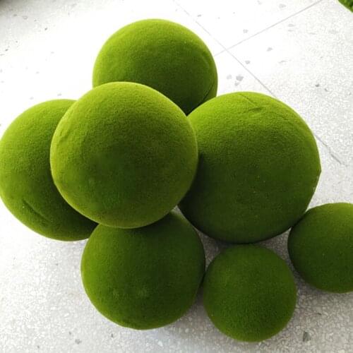 Simulation Moss Plant Smooth Ball Photo Props Wedding Party Decoration Window Display Ornaments