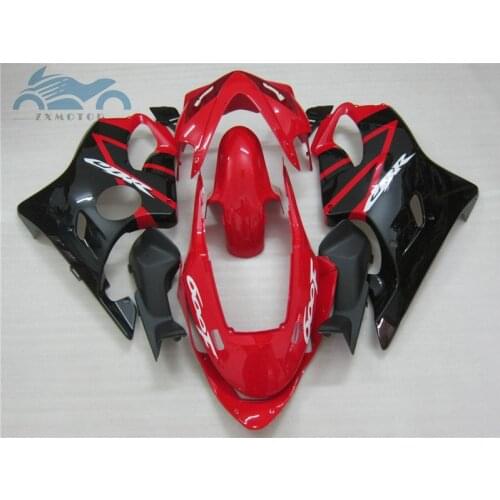Injection ABS fairings for HONDA CBR 600 F4i 04 05 06 07 black red fairing CBR600F CBR600F4I 2004-2007 body repair parts SZ1