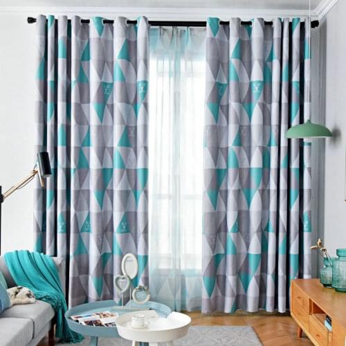 COLORFUL KING Modern Simplicity Printed Geometric Blackout Curtains Drapes Curtains For Living Room Bedroom Kitchen