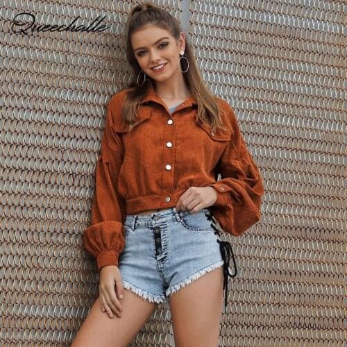 2021 Spring Autumn Jacket Coats Womens Brown Short Style Loose Outerwear Female Turn-down Collar Long Sleeve Casual Jackets