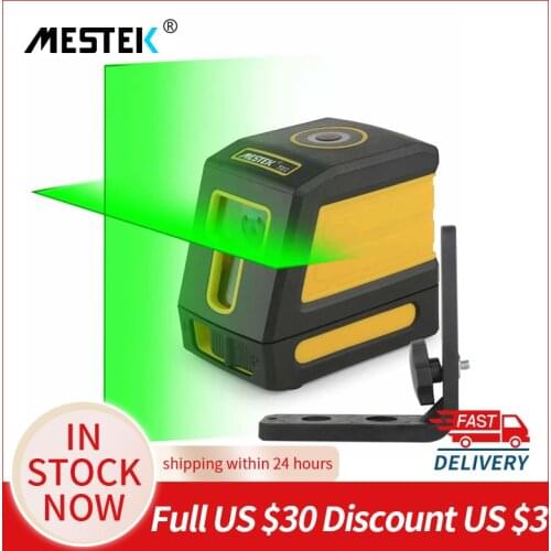 MESTEK laser level 2 Green lines self-leveling laser Leveler Vertical Horizontal Cross laser red beam line measuring instrument