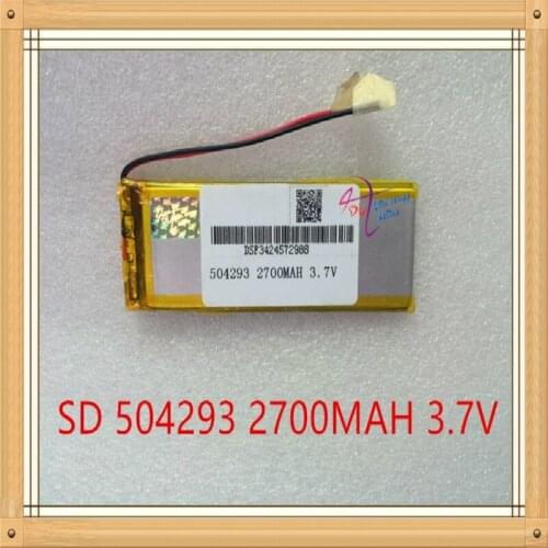 L degree of energy 3.7V polymer lithium battery 504293 2700mAh instrument navigation rechargeable batteries