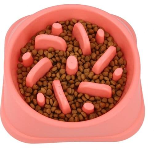 Vegetable Food Bowl Feeder Tray Slow Feeder Anti-Asphyxia Plastic Feeding To Prevent Obese Dogs Supply Portable Dog Products