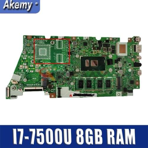AKemy UX430UQ notebook Motherboard For ASUS UX430UV UX430UN UX430UQ UX430UQK Laotop Mainboard I7-7500U 8GB RAM tested full 100
