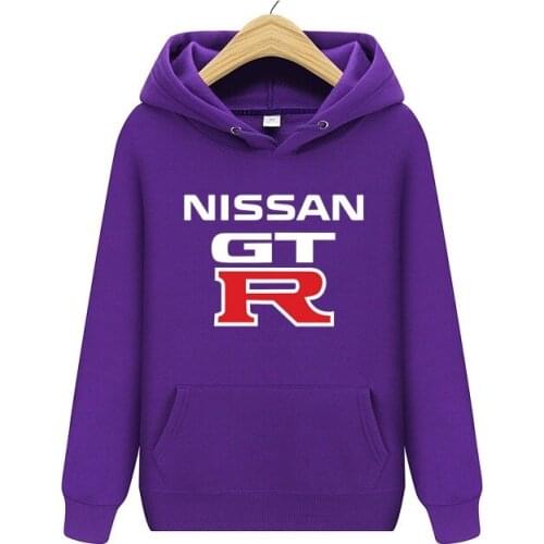 Youth Warm Hoodies New Men Long Sleeved Nissan GTR Sweatshirt Thickening Coat Plus Size For Male GT-R Jacket Regular Clothes