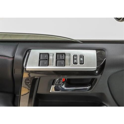 Door Window Adjustment Lift Button Decal Cover Trim Sticker for Toyota 4Runner 2010+ Stylish Car Accessories Interior Decoration
