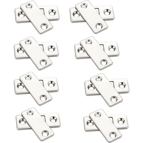 New 8 Sets of Ultra-Thin Strong Magnetic Door Closers Cabinet Door Hasp Latch Latch Furniture Door Magnet Stop Cabinet