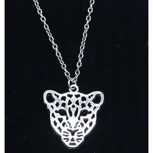 New Fashion Necklace 28x26mm hollow leopard head Pendants Short Long Women Men Colar Gift Jewelry Choker