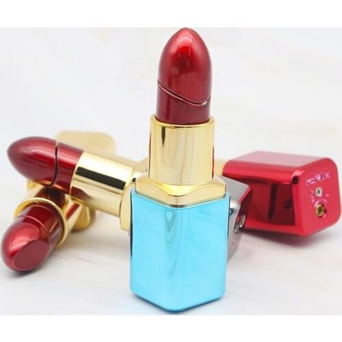 Portable Creative Lipstick Shape Lighter Butane Smoking Accessories Cigarettes Lighters Womens and Mens Gifts