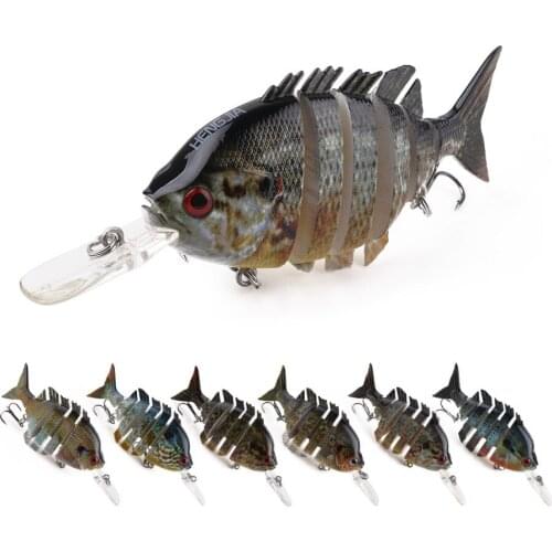 6PCS Small Segment Fishing Lure Long Tongue Artificial Bait Jointed Swimbait Pike Lures Fishing Wobblers Pesca 10CM 12.7G