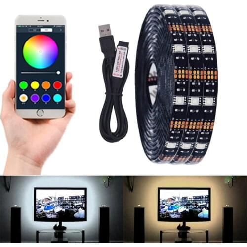APP Bluetooth control USB led strip RGB TV backlight Led light DC 5v 5050 SMD waterproof for Christmas room decoration lights