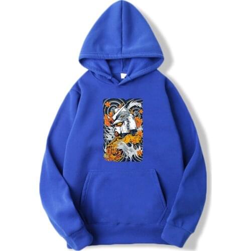 Japan Anime Mazinger Z Hoodies Men Cartoon Comics Funny Sweatshirts Autumn 2021 New Fleece Hooded Male Casual Streetwear Hoodie