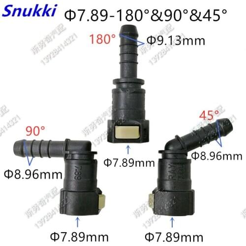 7.89mm-ID6 SAE 5/16 Fuel pipe joint plastic fittings auto Fuel line quick connector for VW for Volkswagen gasoline filter