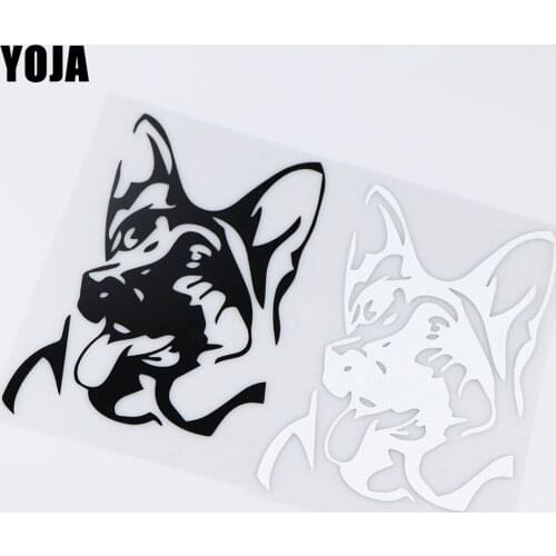 YOJA 10.8X17.1CM Animal Dog Vinyl Decals German Shepherd Car Sticker Decoraiton ZT4-0243