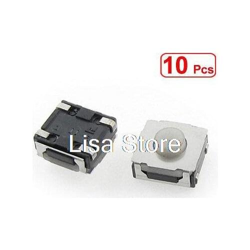 10pcs White SMD Push Button Tact Switch 6mm x 7mm x 3.5mm 6x7x3.5mm
