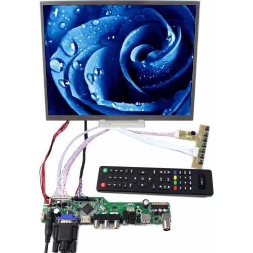 12.1inch LCD Screen Backlight WLED T.V56.03 20pin LVDS Connector HSD121KXN1-A10 HD MI VGA AV USB RF LCD Controller Board