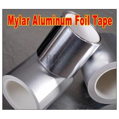 1x 50mm* 50 meters *0.078mm Mylaral Mylar Aluminum Foil Papper Tape , Can't be Torn Easily Customize as Request