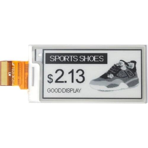 2.13 inch e-ink display black and white epaper screen 4 grayscale epaper