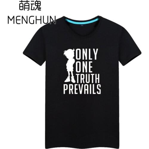 2019 cartoon t shirt Detective Conan anime t shirts Anime fans cotton t shirts casual anime t shrits ac1223