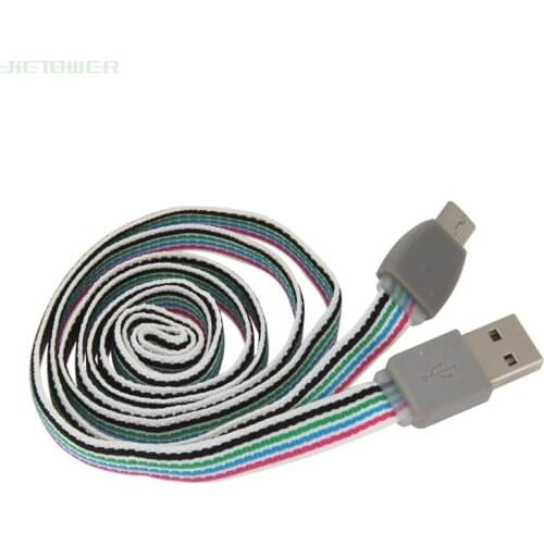 300pcs/lot USB Type C Cable 1m Cotton Knitting Cable for Xiaomi MIX2 2S Mobile Phone USBC Fast Charging Charger Cord USB-C Cable