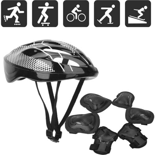 7pcs Adults Roller Skating Protect Gear Set Knee Pads Elbow Pads Gloves Helmet Suitable For Limit Extremes Skating Enthusiasts