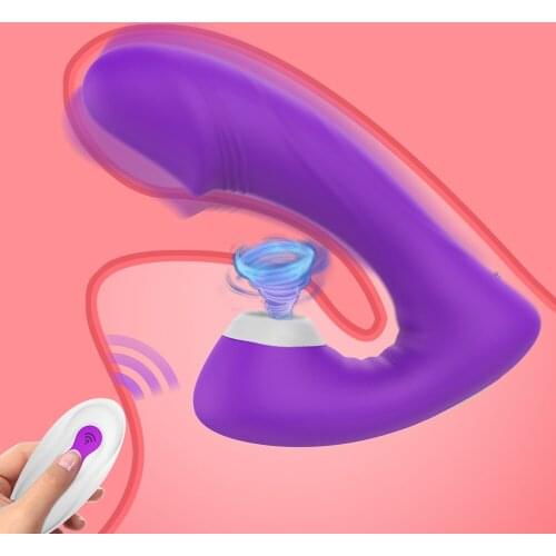 Wireless Remote Sucking Dildo Vibrator Sex Toys For Women Blowjob Nipple Clitoris Stimulator Sucker Vibrator Adult Product Shop