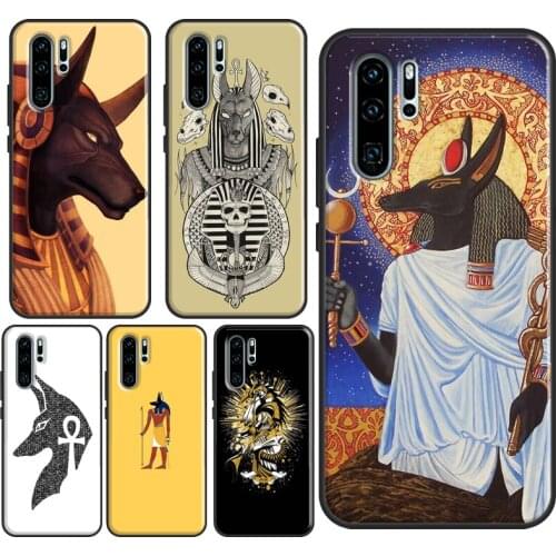 Anubis Egyptian God Case For Huawei P40 Lite P30 P20 Pro Nova 5T P Smart 2019 Mate 20 Lite Honor 20 10i 8X 9