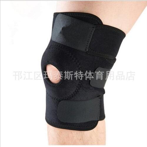 By dhl or ems 50pcs Elastic Knee Support Brace Kneepad Adjustable Patella Knee Pads Safety Guard Strap For Basketball Free Size
