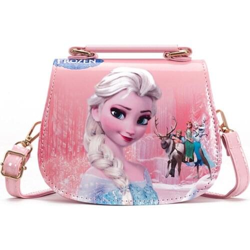 Disney Frozen 2 Elsa Anna Princess Childrens Shoulder Bag Satchel Girl Sofia Princess Baby Handbag Kid Fashion Shopping Bag