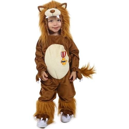 Childrens Jumpsuit Animal Modeling Cartoon Animal Lion King Costume Mascots Cartoon Character Mascot Costume