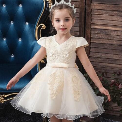 Baby Girls Christmas Flower Party Tutu Dress Girls Wedding Princess Ball Gown Brithday Dresses Children Clothes Kids Clothing