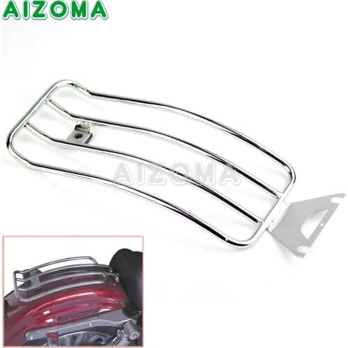 For Harley Road/Electra Glide Touring Road King FLHT FLTR FLHR 1998-2004 Chrome Luggage Rack Motorcycle Rear Passenger Solo Seat