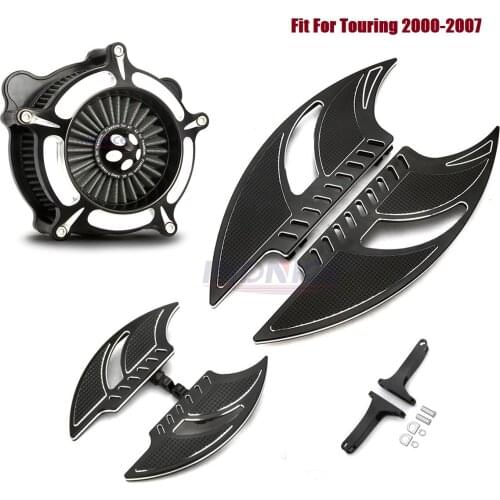 Driver Passenger Floorboards Air Cleaner with Accessories Fit For harley Dyna softail 1993-2015