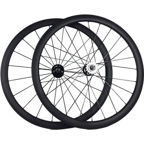 Fixed gear UD carbon wheelset 38mm tubular/clincher width 23/25mm single speed track bicycle wheels PEENGIN P38 new logo sticker