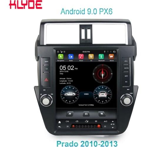 KD-12126 Klyde full touch screen Android 9.0 car stereo player mirror link car entertaimment system for Prado 2010-2013