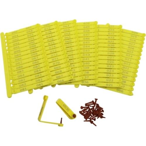 Identification card for Chicken Wings Farm Equipment Bird Quail Pigeon Duck Goose Chicken Wings Buckle Ring 100 Pcs