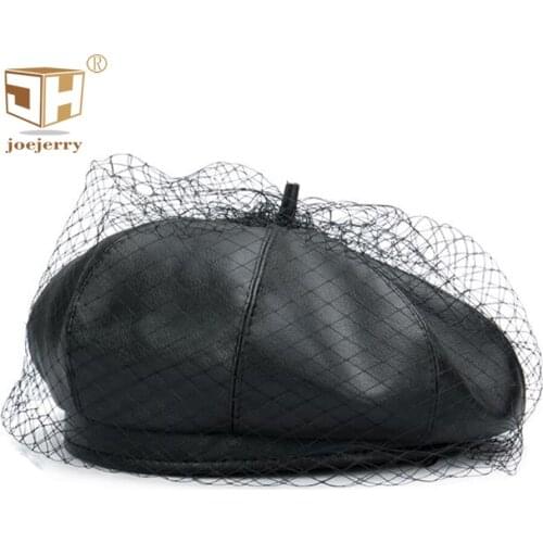 Joejerry Women's Leather Hats