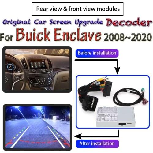 Rear View Camera For Buick Enclave 2008~2020 Adapter Connect Original Upgrade System Interface Screen Reverse CAM Backup Decoder