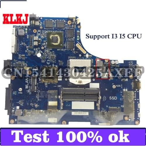 KLKJ NM-A032 Laotop Motherboard For Lenovo Y510P 1920*1080 Original Mainboard GT750M/GT755M Support I3 I5 CPU