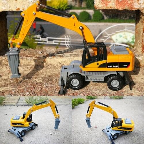 Sale 1:60 Wheel Crusher Alloy model,exquisite die-casting engineering car,childrens educational birthday toy,free shipping